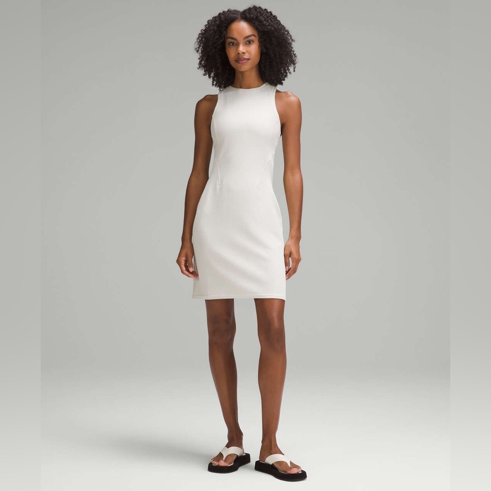 lululemon Ribbed Softstreme Slim-Fit Tank Dress Size 6 NWT